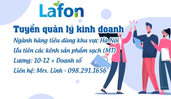 Công ty CP Dược phẩm LAFON Việt Nam tuyển dụng Quản lý Kinh doanh